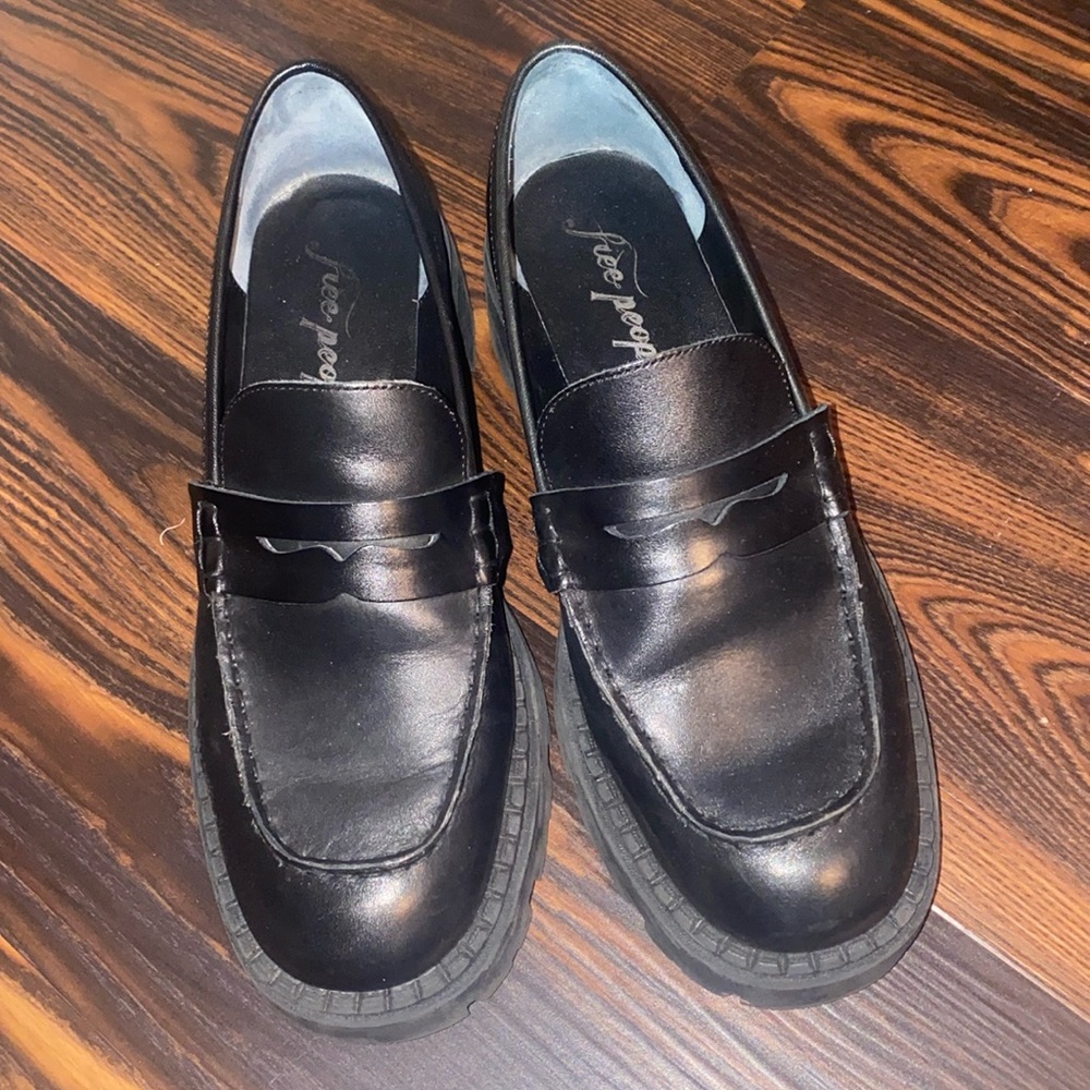 Free people chunky loafer used